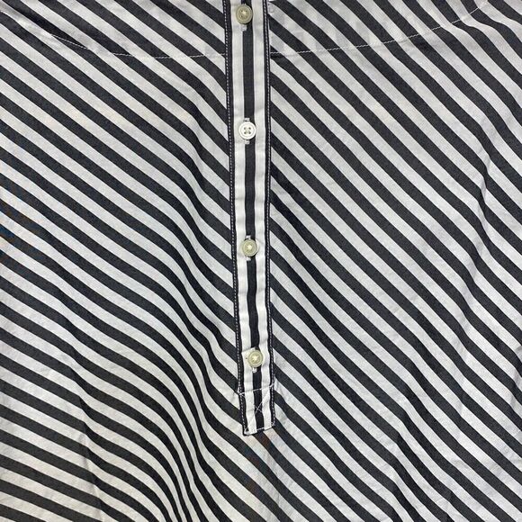 Gap Women's Striped Long Sleeves Crewneck Top Black & White Size S - Picture 6 of 7